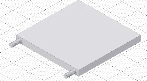 peltier element dummy 40x40x3.5 - 3D CAD Model 