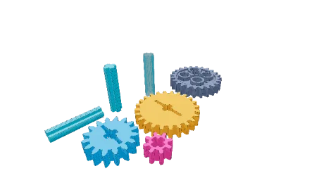 Brick Compatible Gears - 3D CAD Model 