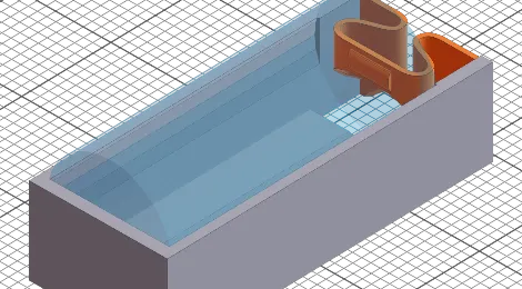 13300 Battery Holder (Fork) - 3D CAD Model 
